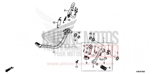 PEDAL MSX125D de 2013